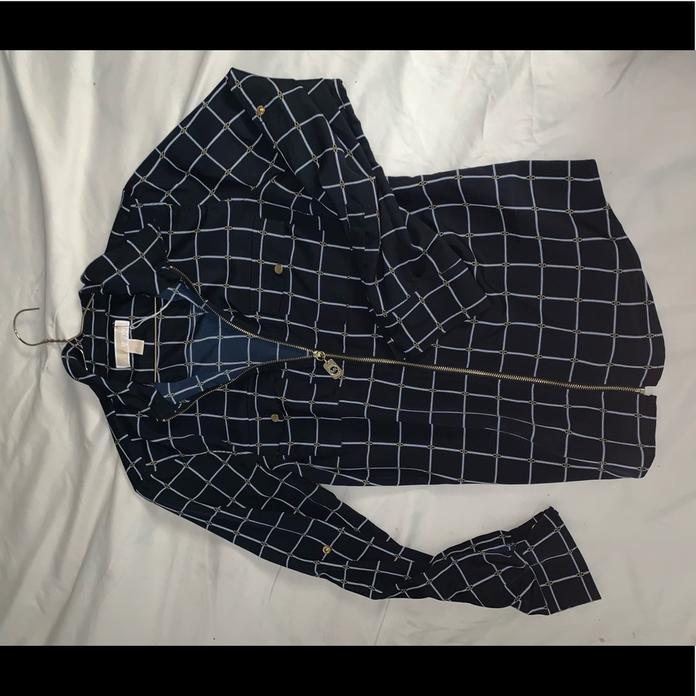 Micheal Kors zip up blouse